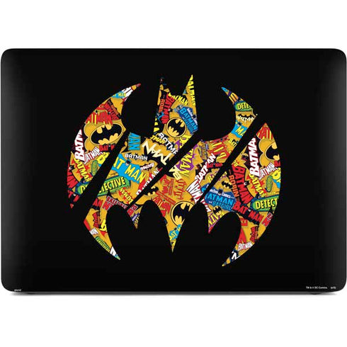 DC Comics Batman Silhouette Logo Vintage Pattern Apple MacBook Pro 16-inch Skin