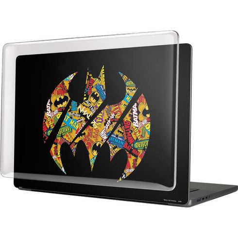 DC Comics Batman Silhouette Logo Vintage Pattern MacBook Cases