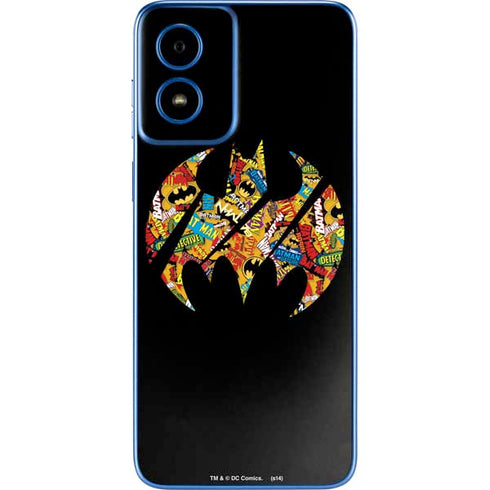 DC Comics Batman Silhouette Logo Vintage Pattern Moto G Play 4G (2024) Skin