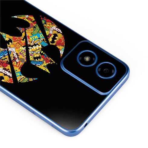 DC Comics Batman Silhouette Logo Vintage Pattern Moto G Play 4G (2024) Skin