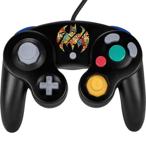 DC Comics Batman Silhouette Logo Vintage Pattern Nintendo Skins