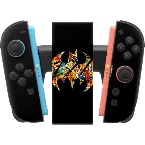 DC Comics Batman Silhouette Logo Vintage Pattern Nintendo Switch 2 (2025) Joy-Con Controller Skin