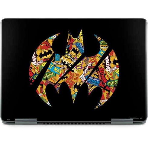 DC Comics Batman Silhouette Logo Vintage Pattern Notebook 9 Pro 13in (2017) Skin