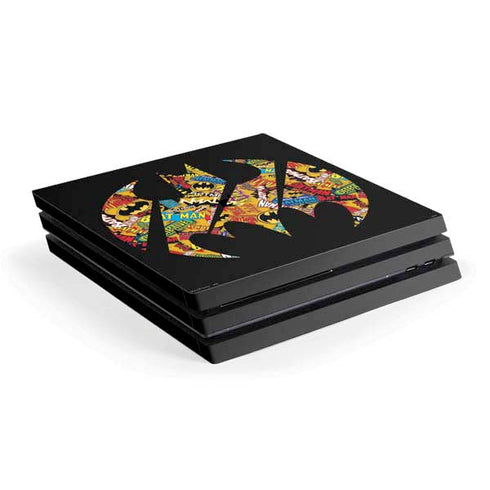 DC Comics Batman Silhouette Logo Vintage Pattern PlayStation PS4 Skins
