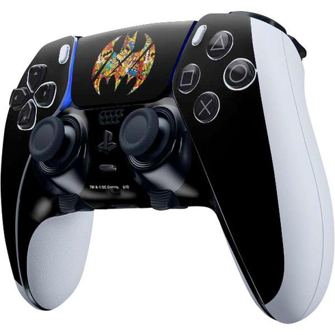 DC Comics Batman Silhouette Logo Vintage Pattern PS5 DualSense Edge Pro Controller Skin