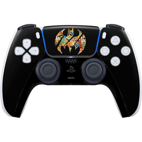 DC Comics Batman Silhouette Logo Vintage Pattern PlayStation PS5 Skins