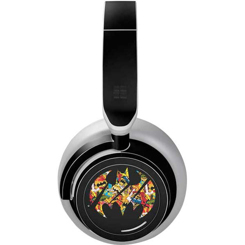 DC Comics Batman Silhouette Logo Vintage Pattern Surface Headphones Skin