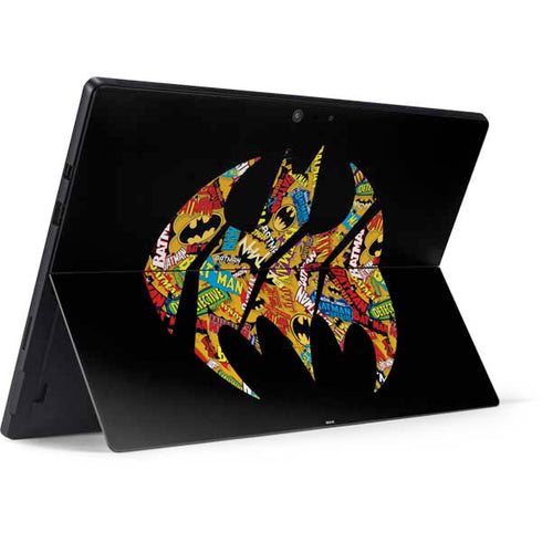 DC Comics Batman Silhouette Logo Vintage Pattern Surface Pro 7 Skin