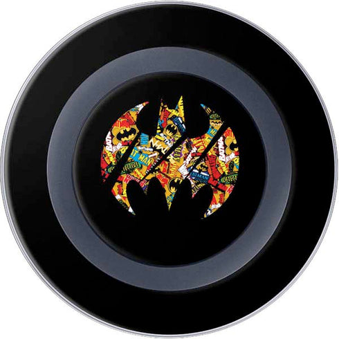 DC Comics Batman Silhouette Logo Vintage Pattern Wireless Charger Skin