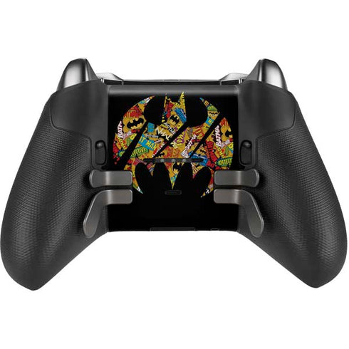 DC Comics Batman Silhouette Logo Vintage Pattern Xbox Elite Wireless Controller Series 2 Skin