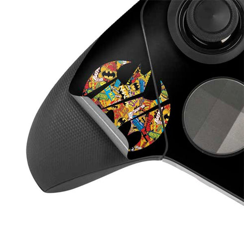 DC Comics Batman Silhouette Logo Vintage Pattern Xbox Elite Wireless Controller Series 2 Skin