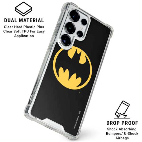 DC Comics Batman Logo Galaxy S25 Ultra Clear Case