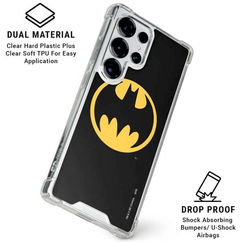 DC Comics Batman Logo Galaxy S26 Ultra Clear Case