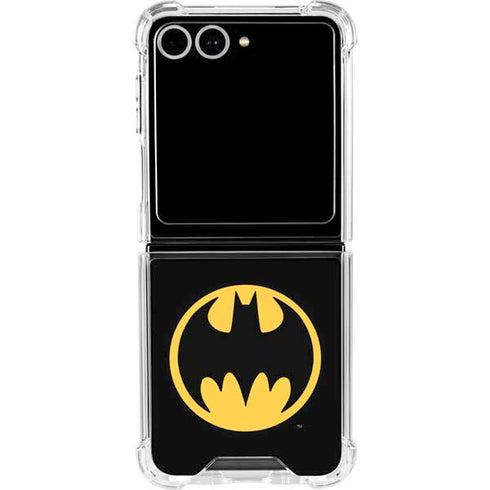 DC Comics Batman Logo Galaxy Z Flip7 Clear Case