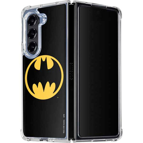 DC Comics Batman Logo Galaxy Z Fold5 5G Clear Case