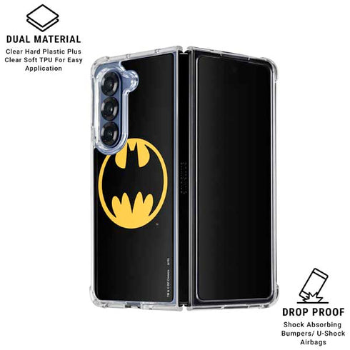 DC Comics Batman Logo Galaxy Z Fold7 Clear Case
