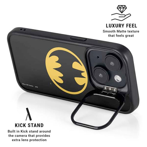 DC Comics Batman Logo iPhone 14 Plus Kickstand Case