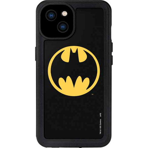 DC Comics Batman Logo iPhone 15 Plus Waterproof Case
