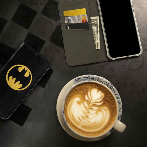 DC Comics Batman Logo iPhone 15 Pro Max Folio Case
