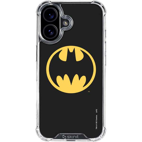 DC Comics Batman Logo iPhone 16 Plus Clear Case
