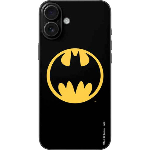 DC Comics Batman Logo iPhone 16 Plus Skin