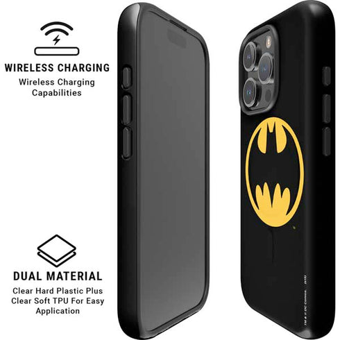 DC Comics Batman Logo iPhone 16 Pro Magsafe Impact Case