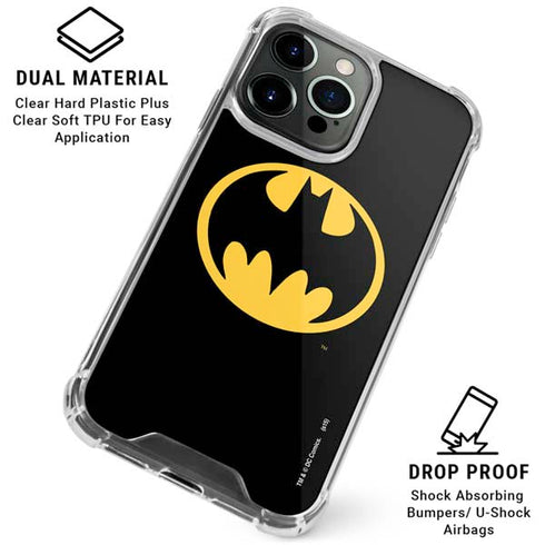 DC Comics Batman Logo iPhone 16 Pro Max Clear Case