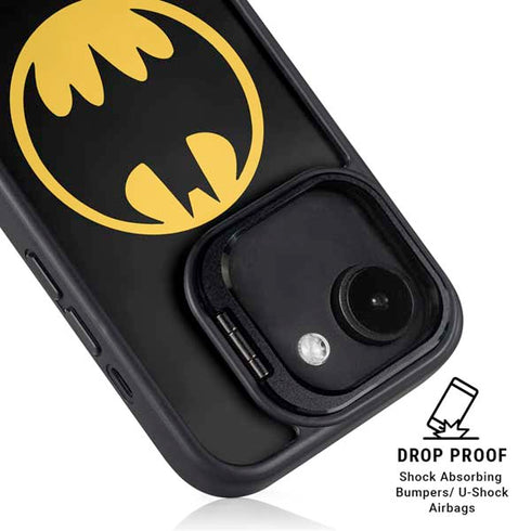 DC Comics Batman Logo iPhone 16e Kickstand Case