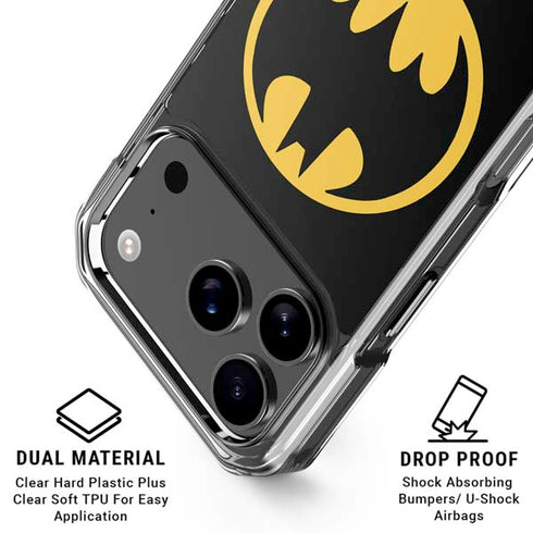DC Comics Batman Logo iPhone 17 Pro Max Clear Case
