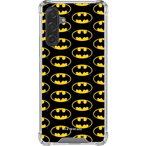 DC Comics Batman Logo Pattern Galaxy A17 Clear Case