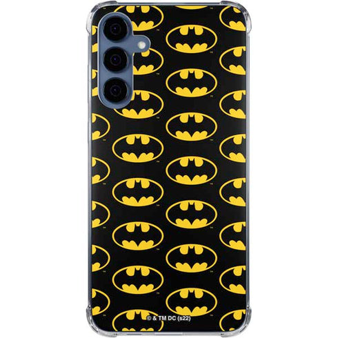 DC Comics Batman Logo Pattern Galaxy A35 5G Clear Case