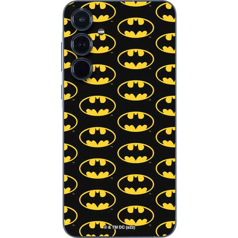 DC Comics Batman Logo Pattern Galaxy A35 5G Skin