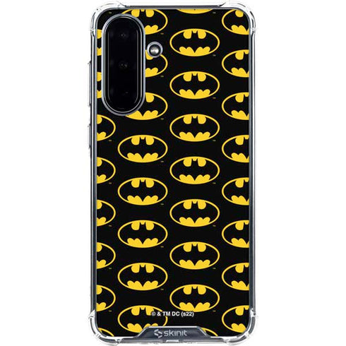 DC Comics Batman Logo Pattern Galaxy A36 5G Clear Case