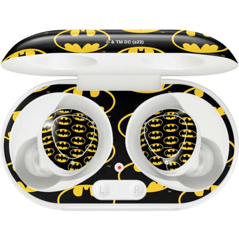 DC Comics Batman Logo Pattern Galaxy Buds Plus Skin