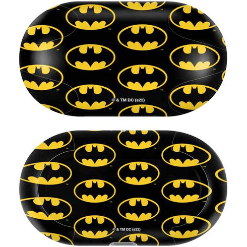 DC Comics Batman Logo Pattern Galaxy Buds Plus Skin