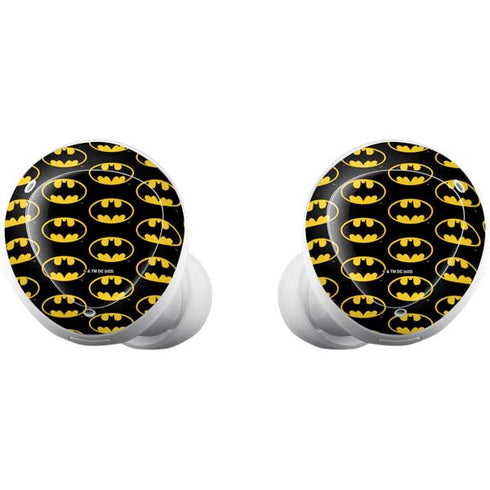 DC Comics Batman Logo Pattern Galaxy Buds Plus Skin