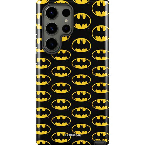 DC Comics Batman Logo Pattern Galaxy S23 Ultra Pro Case