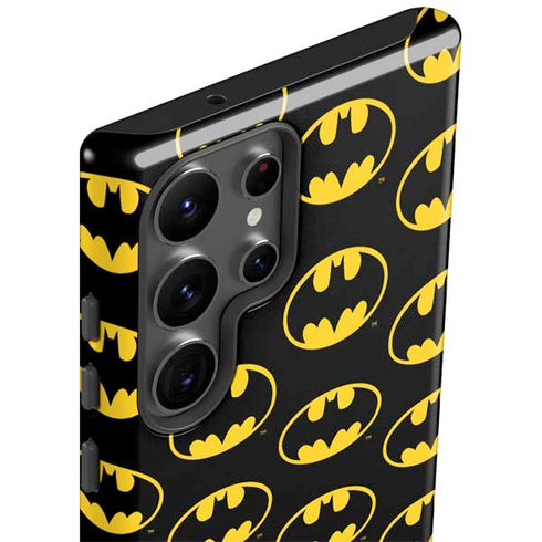 DC Comics Batman Logo Pattern Galaxy S23 Ultra Pro Case