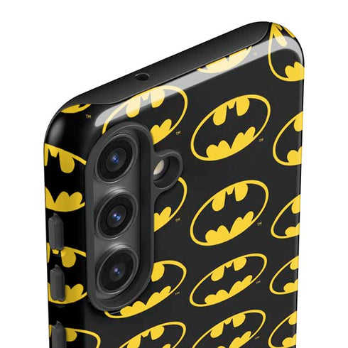 DC Comics Batman Logo Pattern Galaxy S25 Impact Case