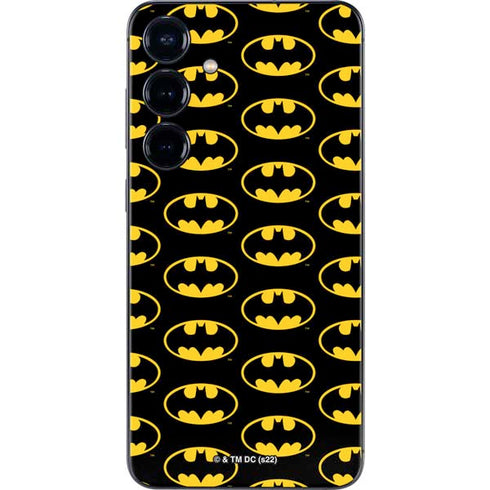 DC Comics Batman Logo Pattern Galaxy S24 Plus Skin