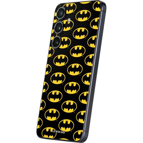 DC Comics Batman Logo Pattern Galaxy S25 Plus Skin