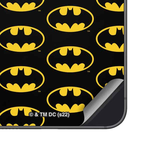 DC Comics Batman Logo Pattern Galaxy S25 Plus Skin