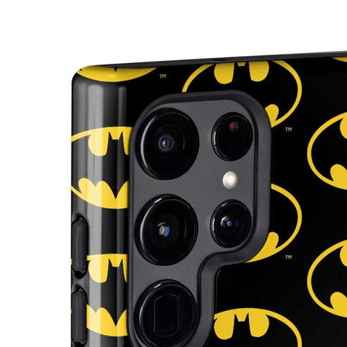 DC Comics Batman Logo Pattern Galaxy S25 Ultra Impact Case