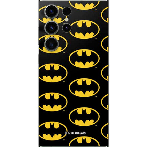 DC Comics Batman Logo Pattern Galaxy S24 Ultra Skin