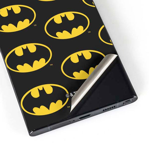 DC Comics Batman Logo Pattern Galaxy S25 Ultra Skin