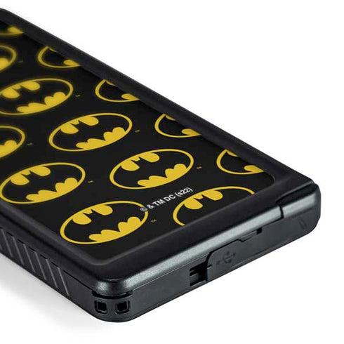 DC Comics Batman Logo Pattern Galaxy S24 Ultra Waterproof Case