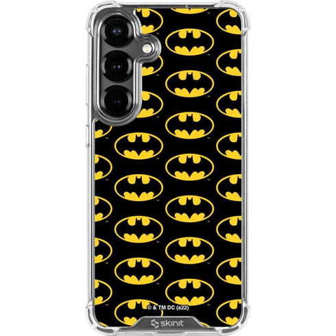 DC Comics Batman Logo Pattern Galaxy S26 Plus Clear Case