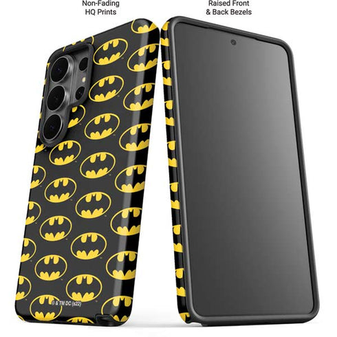 DC Comics Batman Logo Pattern Galaxy S26 Ultra Impact Case
