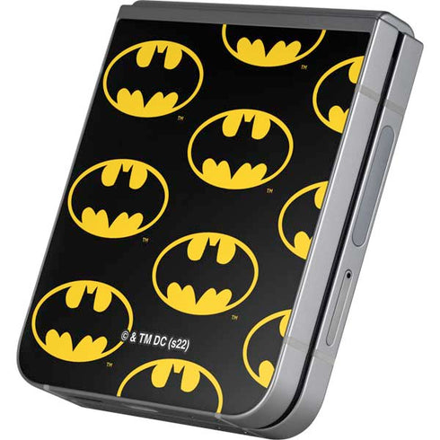 DC Comics Batman Logo Pattern Galaxy Z Flip6 Skin