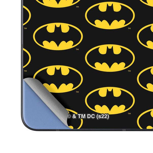 DC Comics Batman Logo Pattern Galaxy Z Fold5 5G Skin